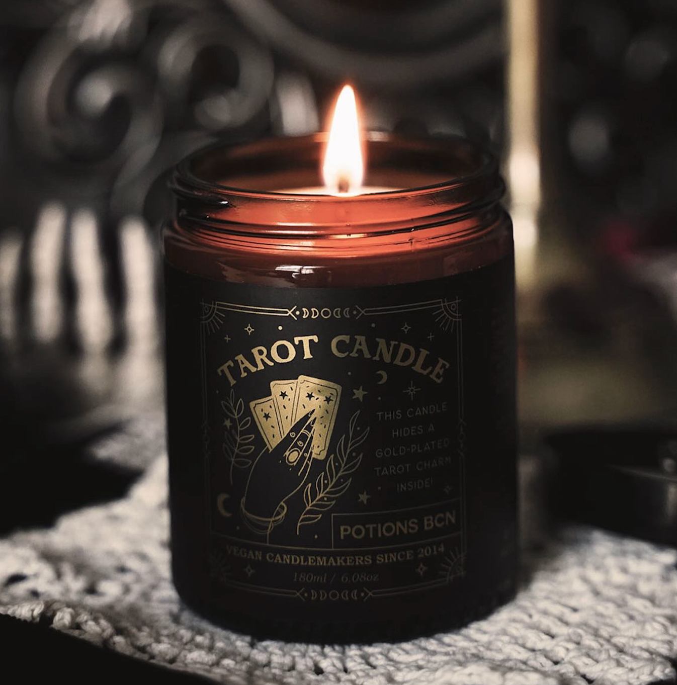 Tarotkerze mit Halskette