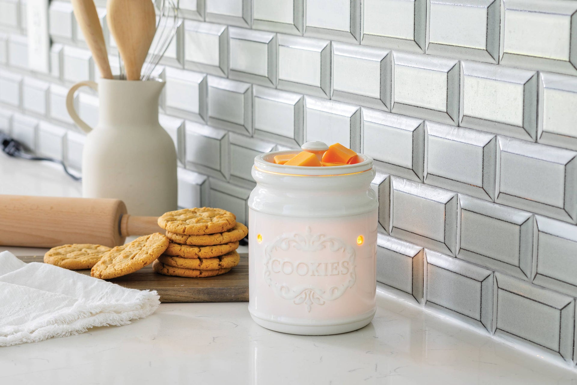 CANDLE WARMERS® Duftlampe ·· CLASSIC COOKIE JAR  elektr. weiß