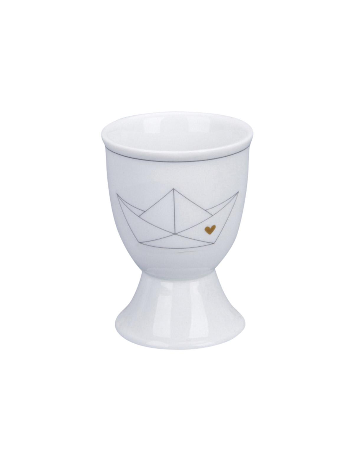 Eierbecher "PAPERBOAT WITH HEART" | KRASILNIKOFF-Tschüss-HYGGEBI-€3,95