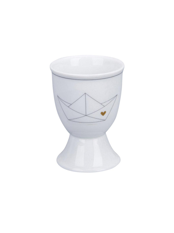 Eierbecher "PAPERBOAT WITH HEART" | KRASILNIKOFF-Tschüss-HYGGEBI-€3,95