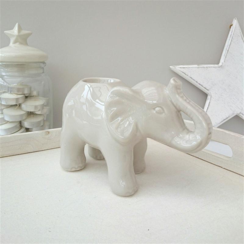 Elefant Duftlampe Teelicht Grau - HYGGEBI