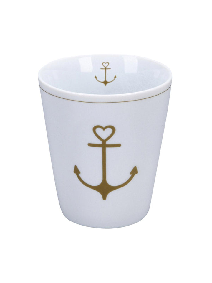 HAPPY MUG "GOLD ANCHOR" | KRASILNIKOFF-Tschüss-HYGGEBI-€5,90
