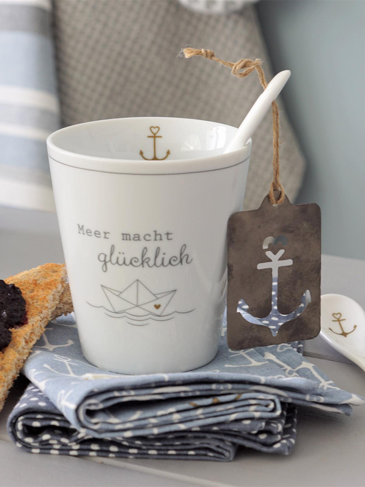 HAPPY MUG "MEER MACHT GLÜCKLICH" | KRASILNIKOFF-Tschüss-HYGGEBI-€5,90