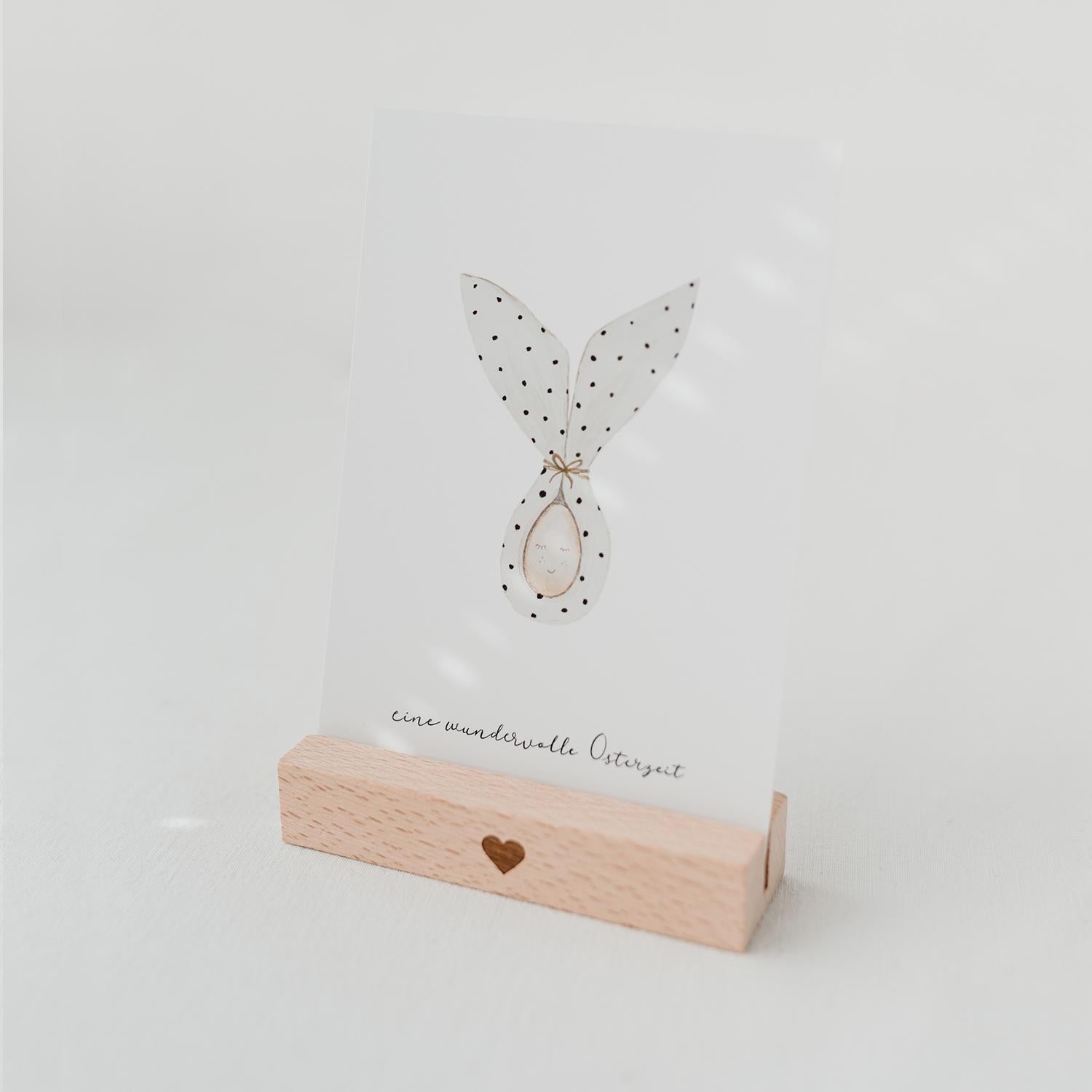 Kartenständer 10,5cm natur im 2er Set · Eulenschnitt-Tschüss-HYGGEBI-€6,90