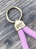 Schlüsselanhänger "Lieblingsplatz" aus Segeltau - Lavendel - HYGGEBI