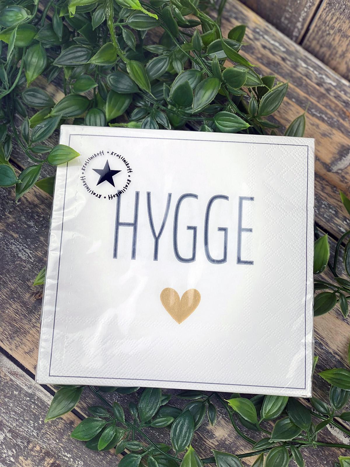 SERVIETTEN "HYGGE" - KRASILNIKOFF-Tschüss-HYGGEBI-€3,25