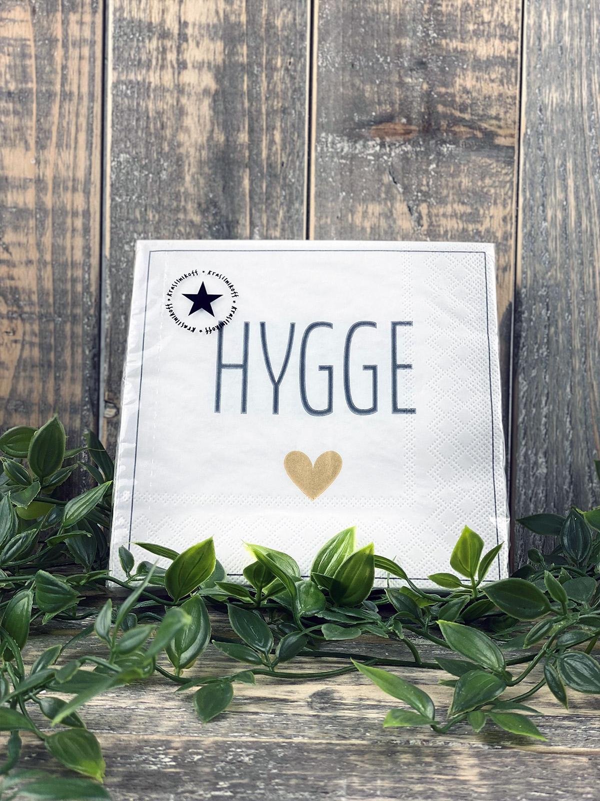 SERVIETTEN "HYGGE" - KRASILNIKOFF-Tschüss-HYGGEBI-€3,25